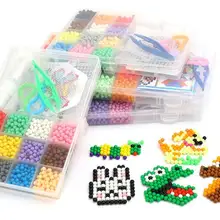 April Du DIY водопроводные палочки DIY магические бусины шар головоломка Бусины пластиковые 1100 Шт игрушечный набор «сделай сам» ручной работы подарочный пакет