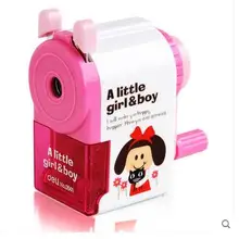 Deli 0641, Механическая точилка для карандашей, kawaii, школьная точилка для карандаша, для учеников, для детей, задний карандаш, Офисная канцелярия, темперамент