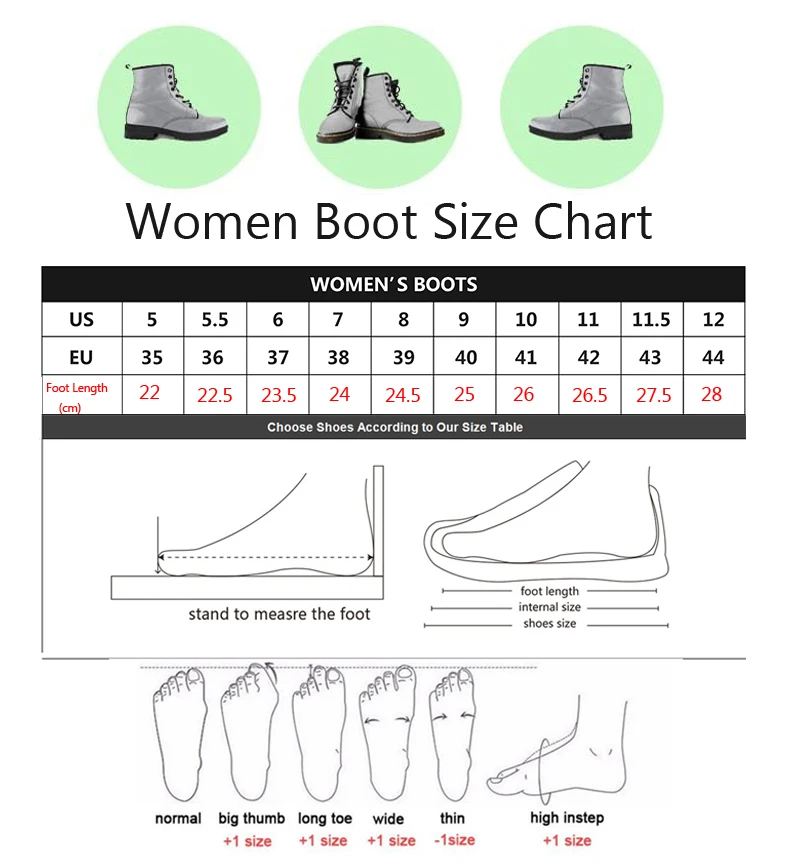 2Women Size Chart