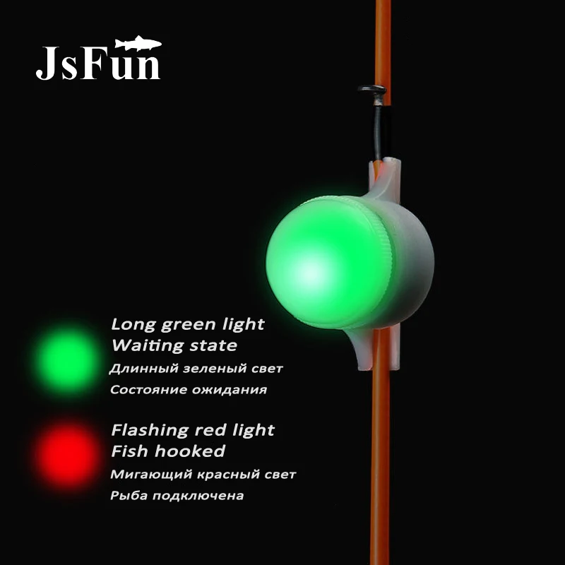 Мини рыболовная сигнализация автоматический светодиодный светильник Карп ночные рыболовные снасти наконечник удочки автоматическое распознавание укуса сигнализация Pesca PJ133