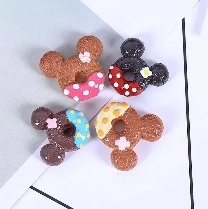 

Flat Back Resin Cabochon Kawaii Doughnut Flatback Scrapbooking Accessories Decorative Craft: