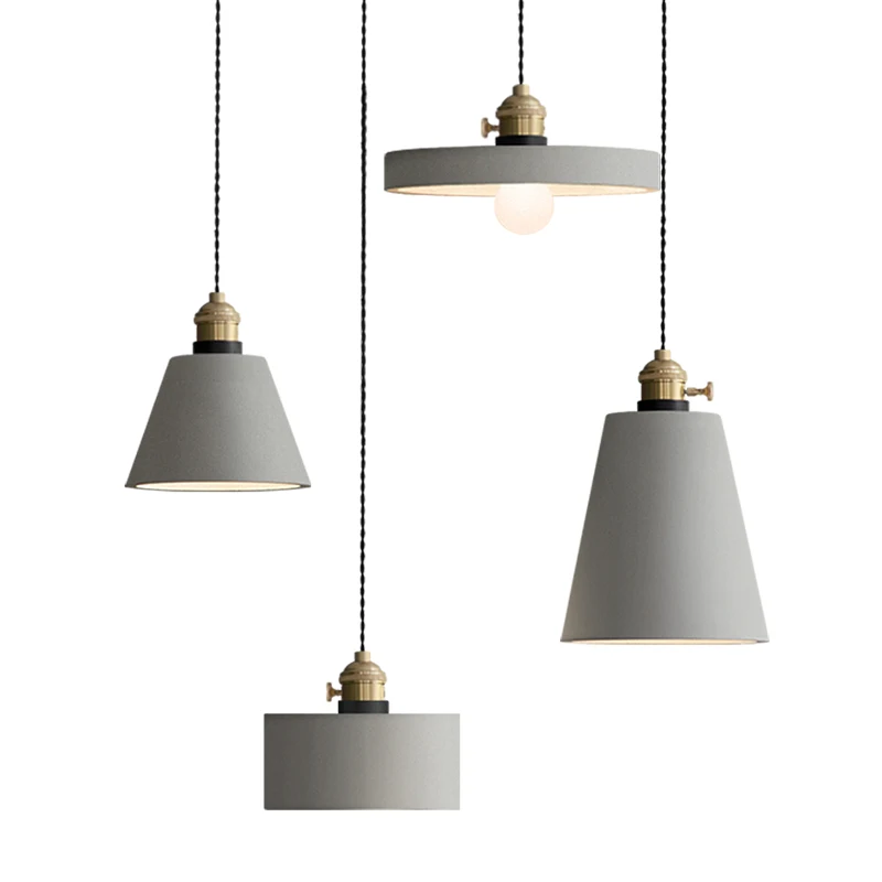 

Modern Led Chandelier Loft E27 Pendant Lamp Shade Silicone Mold Concrete Molds Home Furniture Molds Hanglamps Luminaria Fixtures