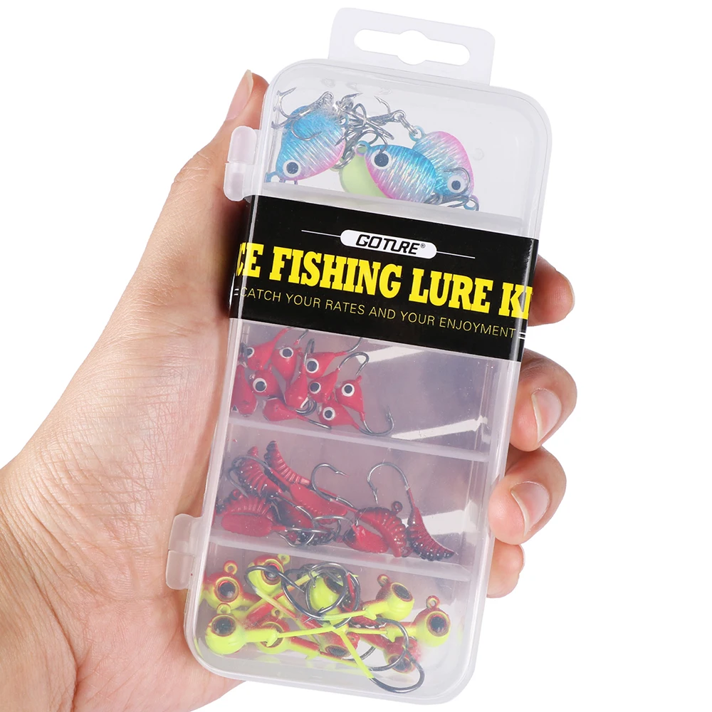 40 шт. приманка для зимней рыбалки|artificial bait|fishing lurewinter fishing lure |