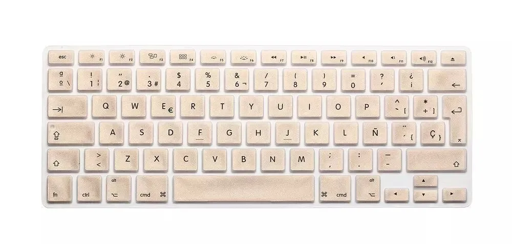 Новые силиконовые испанские буквы, клавиатура, чехол для Macbook Air Pro retina 13 15 17, протектор для Mac book, клавиатура, испанская, европейская