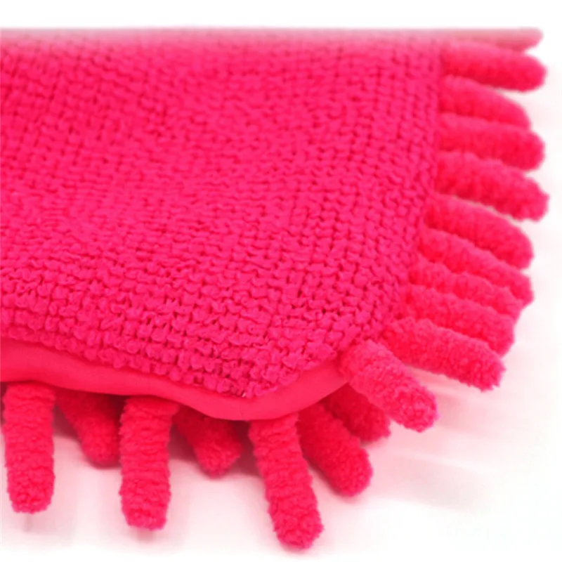 Новинка 2 в 1 ультратонкая волоконная шенильная микрофибра перчатка для мытья машины Mitt мягкое основание мозаики без царапин для мытья и чистки автомобиля