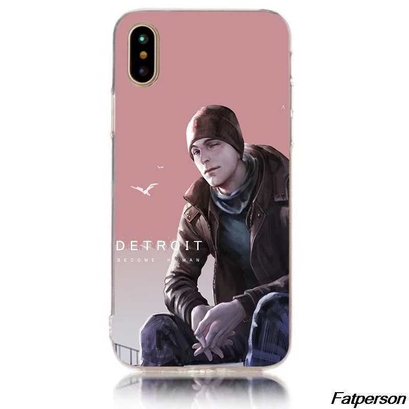 Твердый прозрачный чехол для телефона Detroit Become Apple iPhone X 8 8plus 7 7plus 6 6s plus 5 5s 5c se