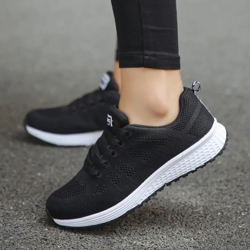Luotuo Baskets Femmes Chaussures de Running Respirantes pour Femme Athl/étiques L/ég/ères Sport Filles Mode r/ésistent Respirant Les Chaussures Sport Confortables et Respirantes