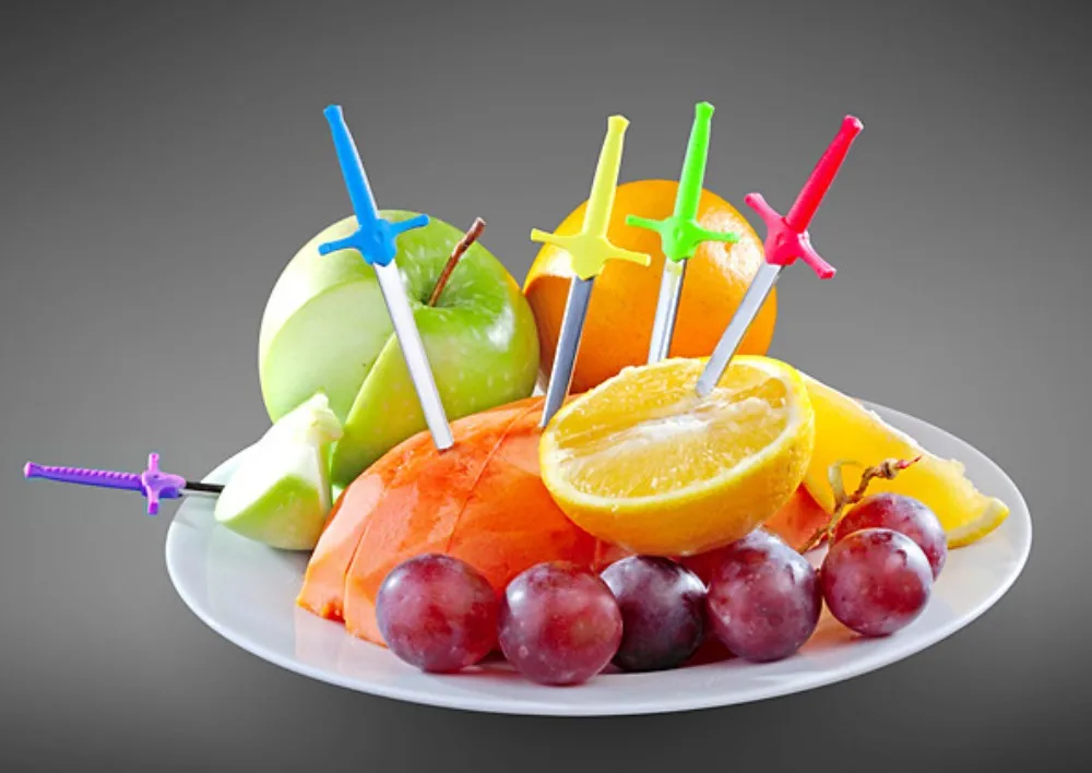 5Piece/Set Hot Selling Sword Toothpicks Reusable Toothpicks Home Fruit