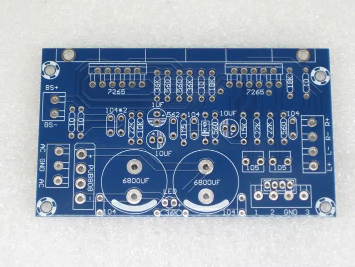 Fannyda pure post stage PCB пустая плата TDA7265 2 1 канальная Плата усилителя мощности|Печатные