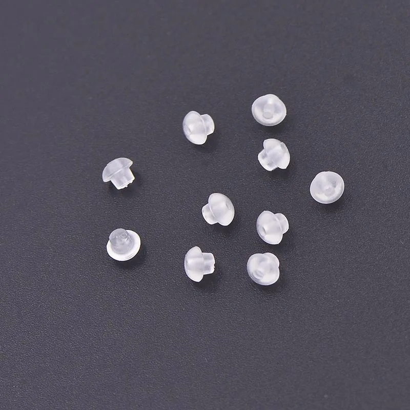 plastic earring backs, earring findings, 07733, B'sue Boutiques, clear  plastic ear backs, earring jewelry, vintage jewellery supplies, jewelry  making