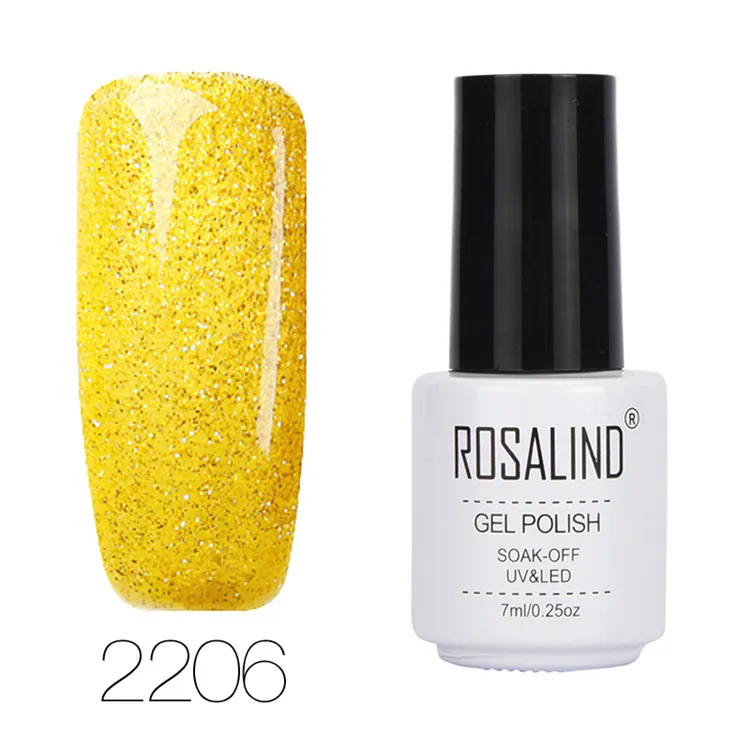 ROSALIND гель 1S 7 мл Алмазная цветная серия Гель-лак для ногтей отмачивающиеся гель-лаки для наращивания ногтей Полировка Дизайн Маникюр - Цвет: 2206