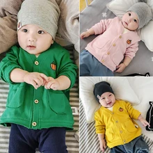Bébé Garçons Chandail Outwear Chandail Tricoté Manteau pour Filles À Manches Longues Crochet Nourrissons Bébé Casual V-cou Enfants Cardigans Tops