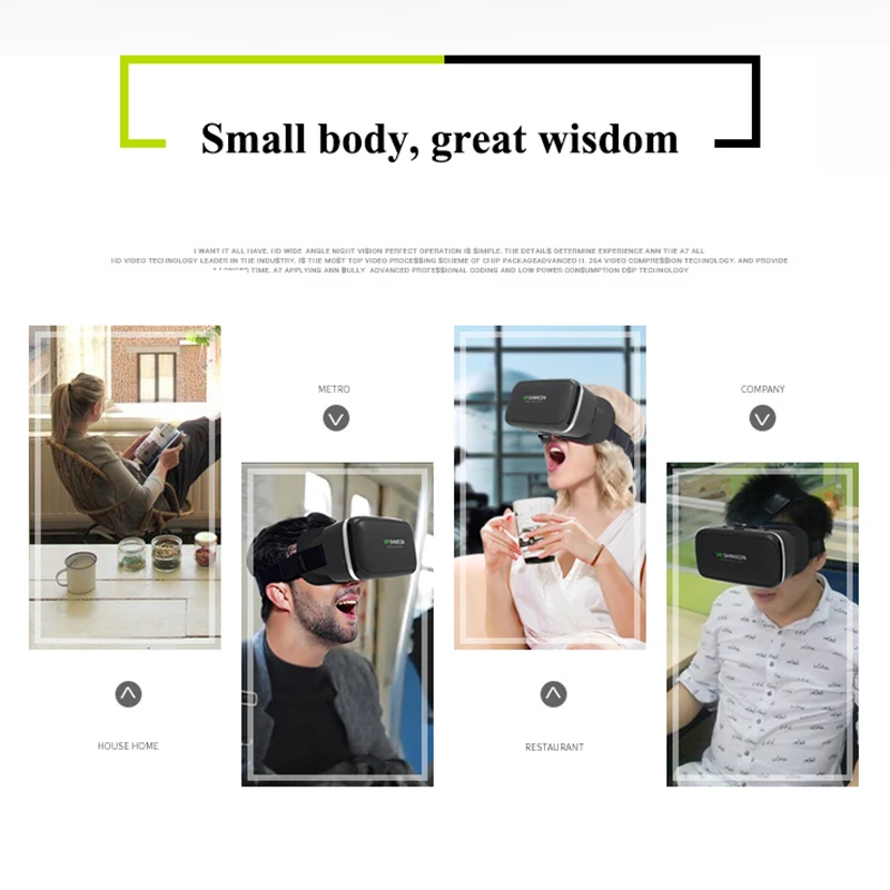Rovtop 3D очки Виртуальная реальность картонная гарнитура шлем для смартфона Samsung VR