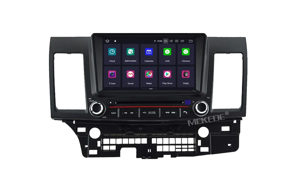 Top Android 9.0 8"2din car gps navigation radio cassette player for Mitsubishi Lancer EX EVO Lancer 10 2006-2016 WiFi BT USB navi 17