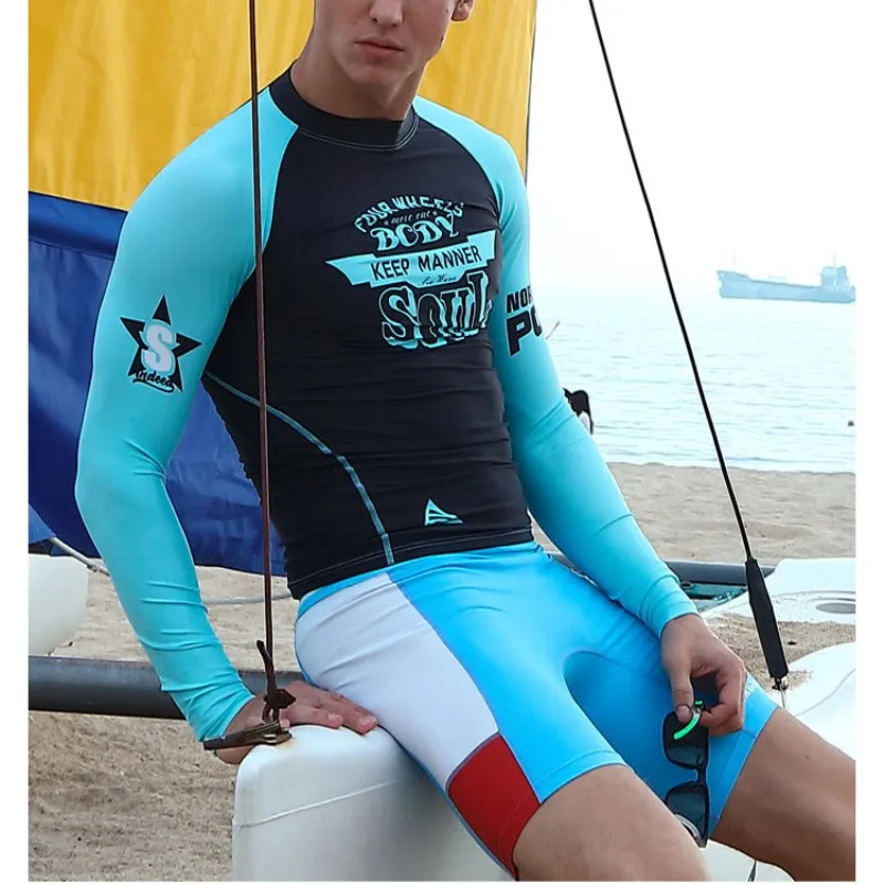 Quick Dry Men Surfing Rash Guards Wetsuit 2018 Diving Pants Men Surf