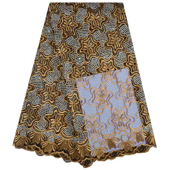 

African Lace Fabric 2018 High Quality 5 Yards Lace Tulle Lace Fabric African French Net Lace Fabric For Dress 1222