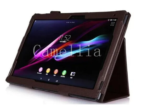 CucKooDo для sony Xperia Z2 10,1, тонкий облегающий кожаный чехол для sony Xperia Z2 Tablet, 10,1 дюймов планшет( выпуск), Автоматическое включение/выключение - Цвет: Brown