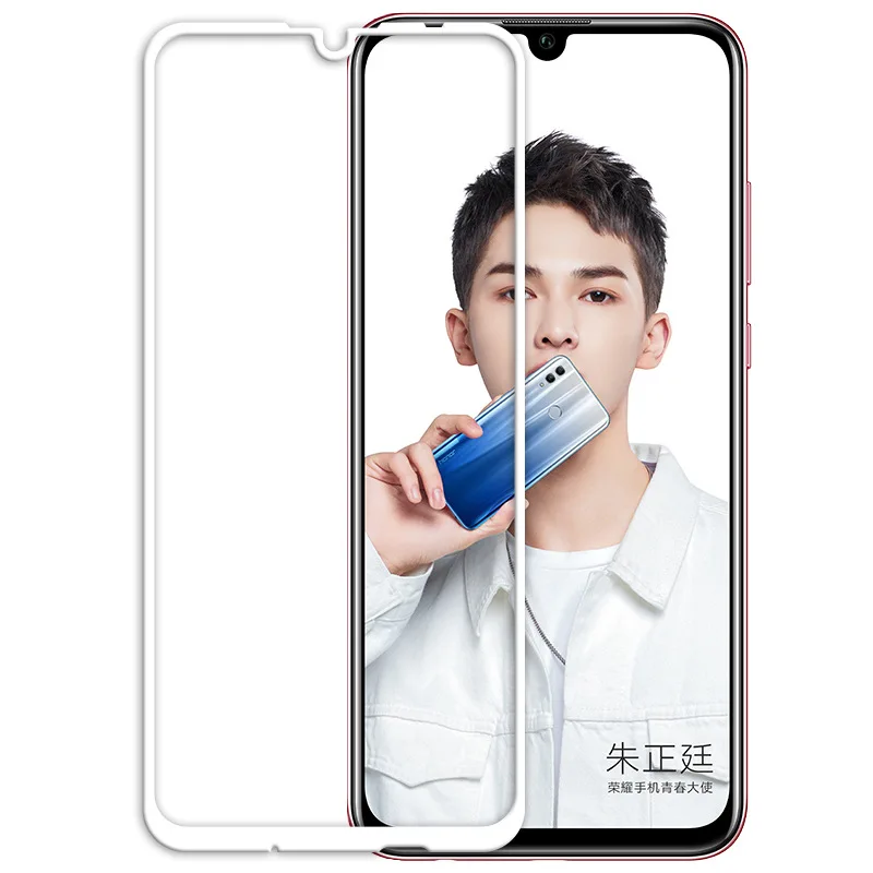 Закаленное стекло с полным покрытием клея для Huawei Honor 10 Lite Защитная пленка экрана