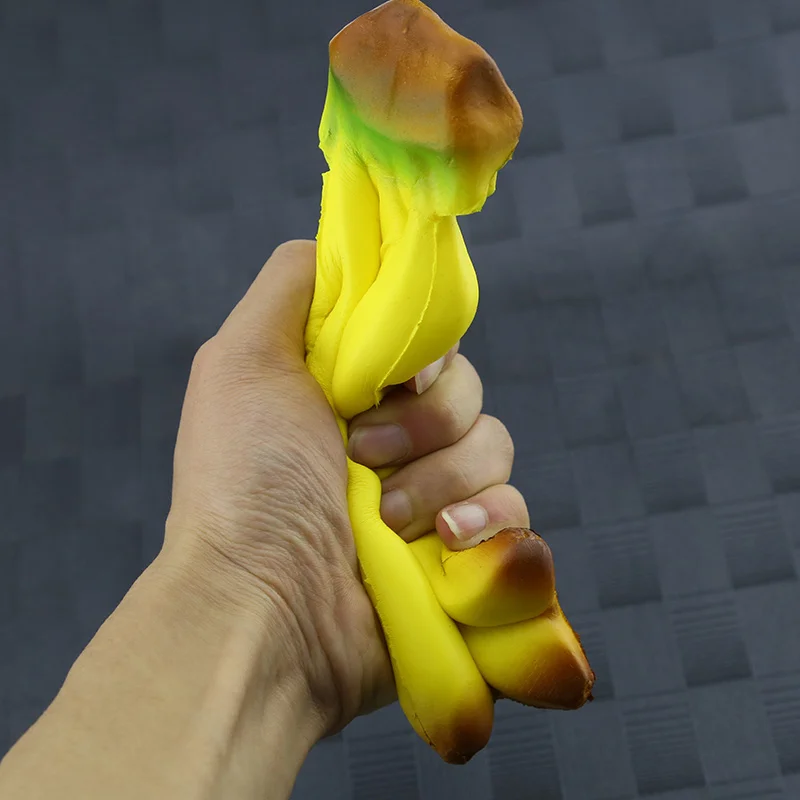 3 шт. милые банан Squishy Super замедлить рост jumbo моделирования фрукты телефон Бретели для нижнего белья Мягкий крем Ароматические хлеб торт