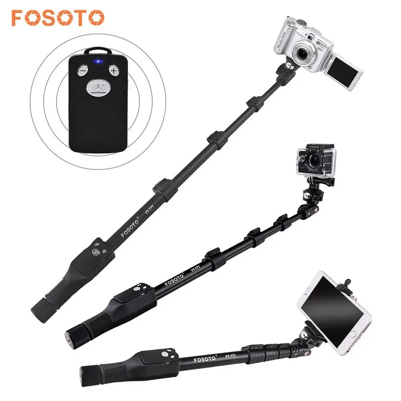 Fosoto FT 777 селфи палка Bluetooth 50 &quotvs YT 1288 ручной монопод с и чехол для штатива Gopro Dslr