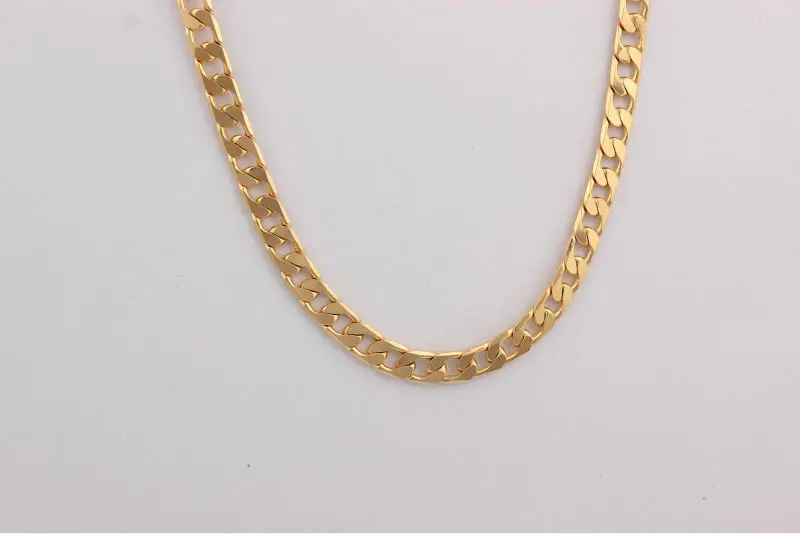 Men Gift 18k Stamp Real Gold Plated 