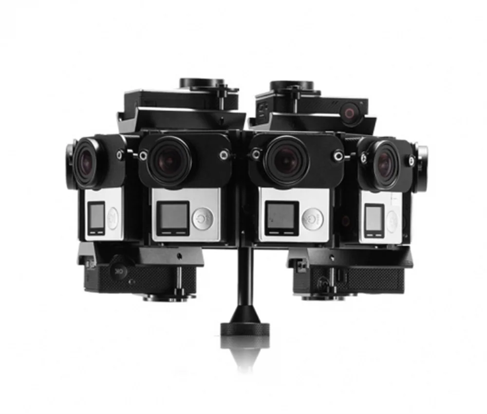PG4-14 360 degree VR Panoramic bracket Rig mount For GoPro Hero3 3+ 4 14 sport camera vibration during shooting