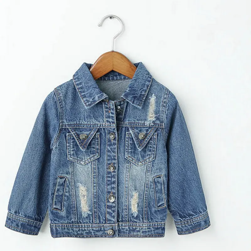 Baby Girls Denim Jackets Coat Long Sleeve Cartoon Jeans Tollder Coat Teenage Outwear Children Clothing Kids Girls Denim Clothes (13)