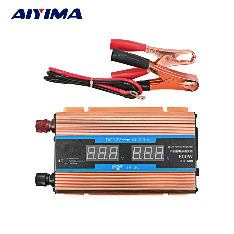 

AOSHIKE 1Pc Inversor Circuit Board Size 145 x91mm 12 v 600W Intelligent Double Digit Display For Solar Car Inverter With USB