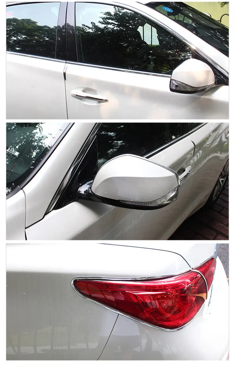 Car Styling Chrome Molding Strip Car Sticker Decoration Trim Car Light Mirror Handle Window Door Sticker Auto Accessories Silver (11)