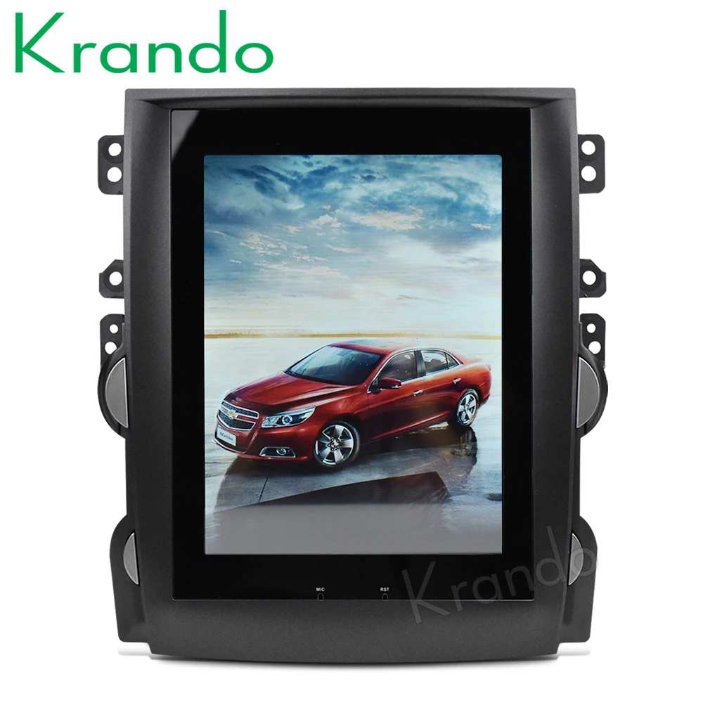 Discount Krando Android 8.110.4" Tesla Vertical touch screen car multimedia player GPS for Chevrolet Malibu 2013-2015 entertainment 4