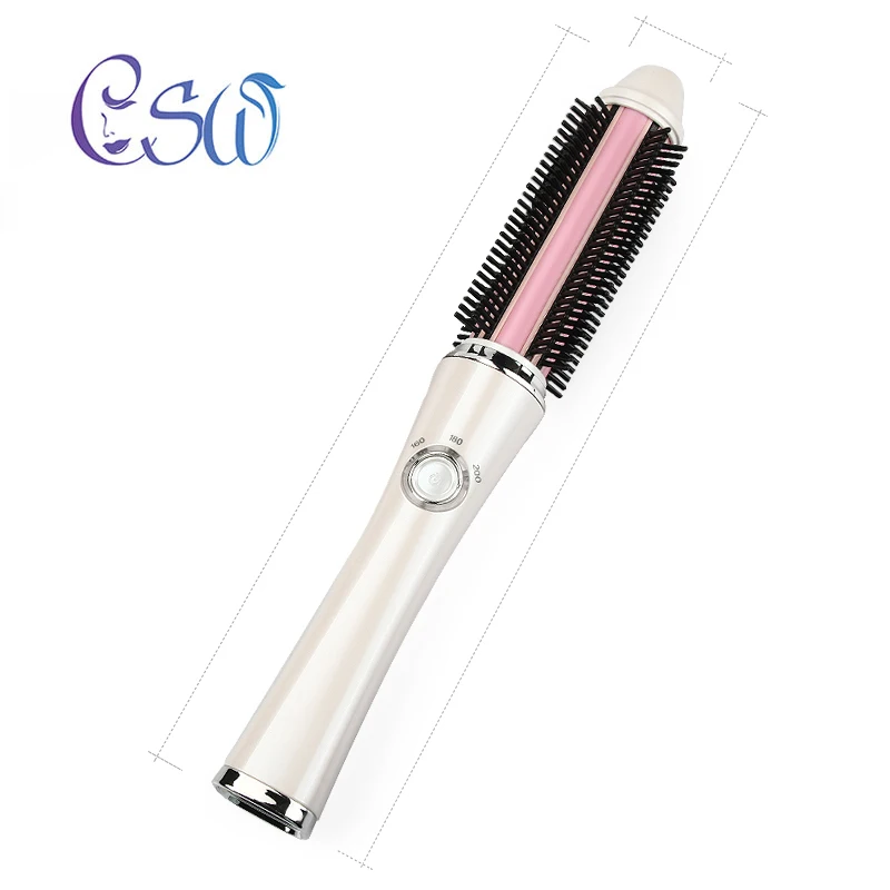 

CSW Chargeable Straight Hair Curlers Dual Use Straightening Hair Rolling Perm Electric Hairbrush Hair Iron Stick Curling Comb