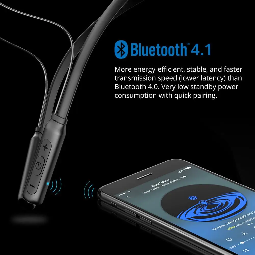 Tronsmart Encore S2 Bluetooth беспроводная гарнитура для наушников Наушники DSP IPX34 водонепроницаемость для геймеров спортивный нашейный