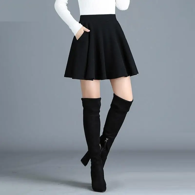 Harajuku женская одежда Dames Kleding Saia для женщин Весна Осень Зима Высокая талия плиссада