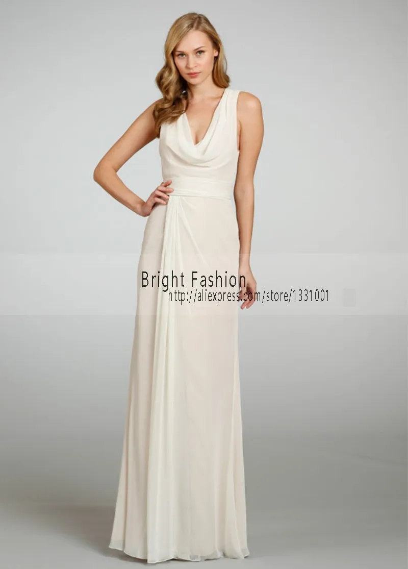 2016 Greek Goddess Dress Women Chiffon Bridesmaid Dresses For