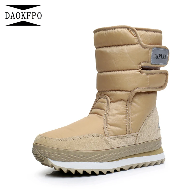 

DAOKFPO Women boots non-slip waterproof winter ankle snow boots women platform winter shoes with thick fur botas mujer NVA-40