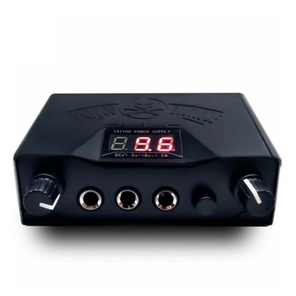 

Pro Tattoo Power Supply For Liner Shader 3 Jacks With LCD Display Permanent Makeup Tattoo Power Supplies