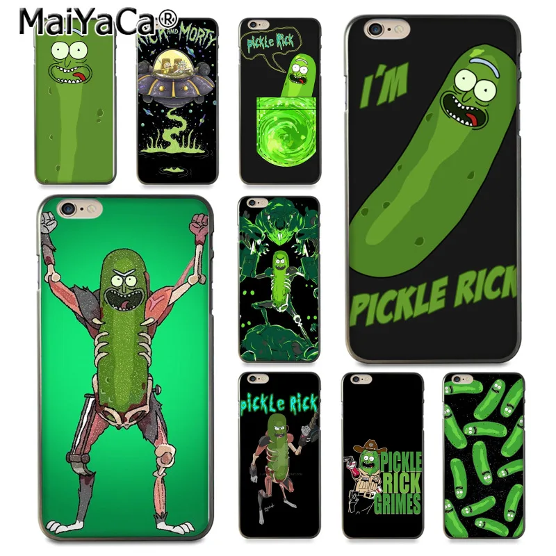 MaiYaCa Rick and Morty Pickle популярный мягкий чехол для iPhone 8 7 6 6S Plus X 10 5 5S SE 5C|Чехлы-накладки| |