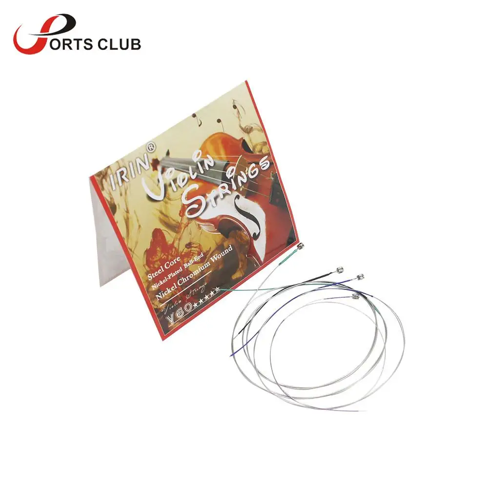 

Universal Full Set (E-A-D-G) Violin Fiddle String Strings Steel Core Nickel Chromium Wound Ball End