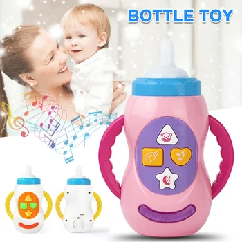 

1 Pcs Baby Kids Sound Music Light Milk Bottle Learning Musical Tool Educational Toy YJS Dropship