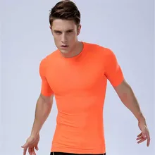 Для мужчин тренировки тренажерный зал Фитнес футболки Спорт Run Йога поезд мужской быстросохнущая сжатия упражнения Muslce Бодибилдинг майка MA02