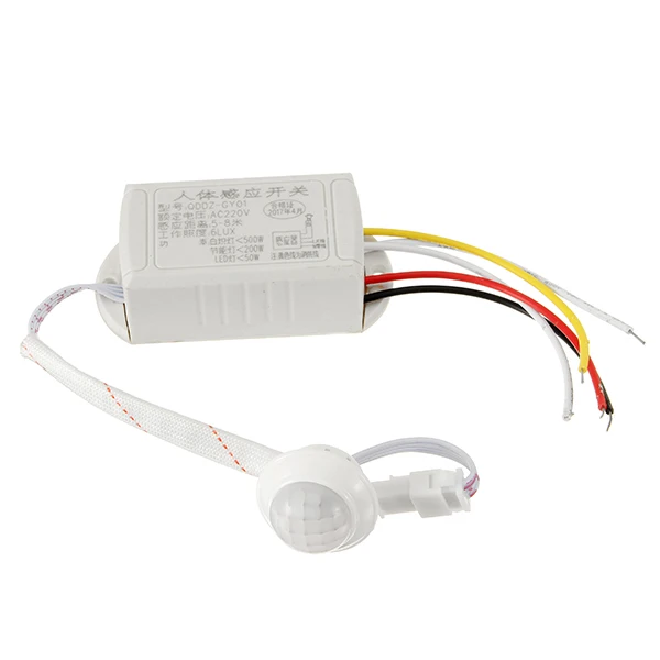 

High Quality PIR Infrared Body Sensor Intelligent Light Motion Sensing Switch for LED Light AC220V