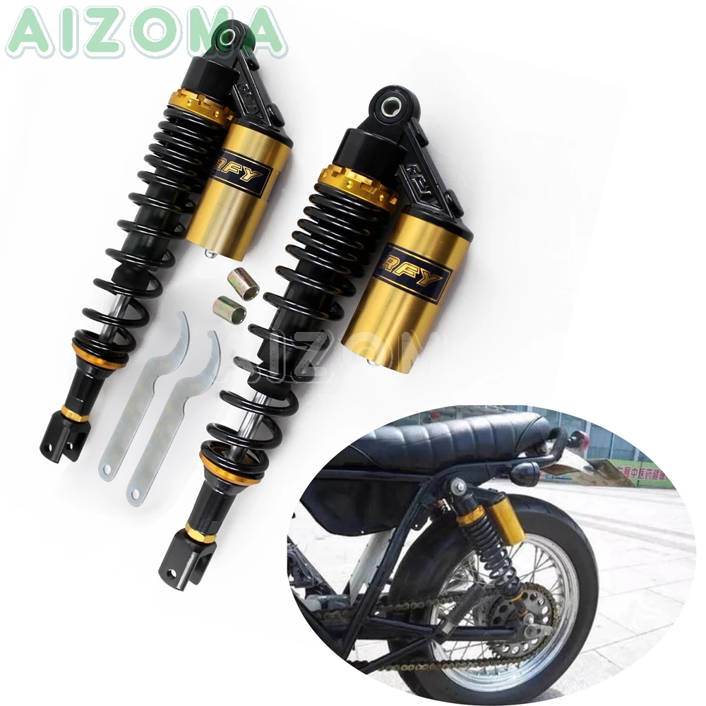 

Universal 400mm Motorcycle Suspension Spring 440 LBS Rear Air Shocks Absorbers For Cruiser Street Bikes Enduro Scooter Quad ATV
