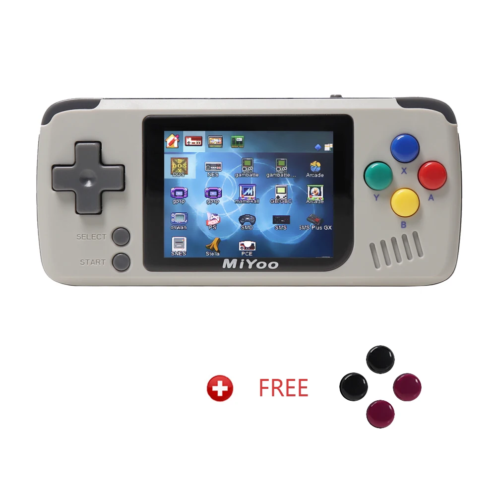 

MIYOO, Retro Game Console, Handheld game players,Video game console. Portable Mini Handheld Console,1000mAh Battery. Grey color