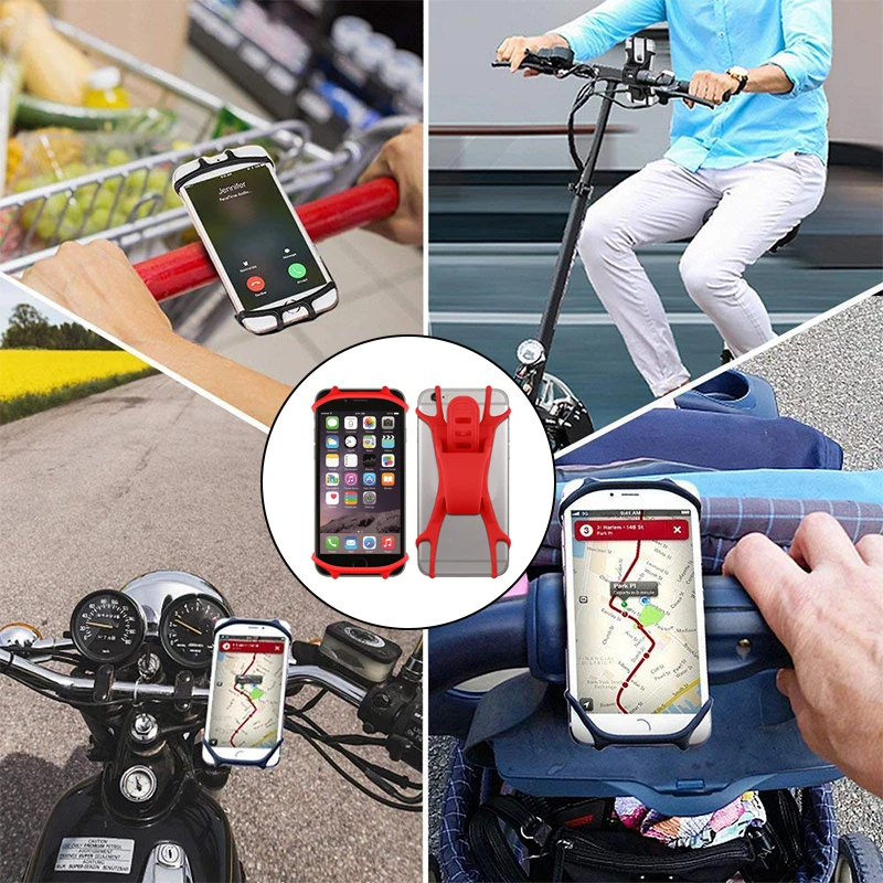 

Bicycle Mobile Phone Holder Bike Stand for 4-5.5inch Cell Phone bracket Mobile Ring Phone Grip Holder telefoonhouder Clip Holder