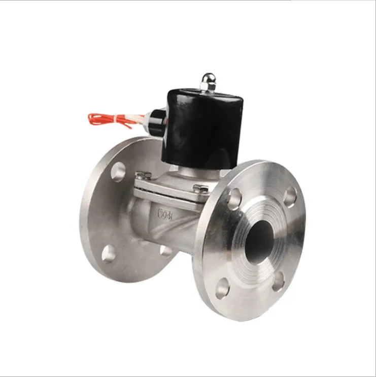 D15 1/2 ''D20 3/4'' фланцевый 304 Соленоидный клапан из нержавеющей стали воды Соленоидный клапан воздушный клапан AC220V/DC24V