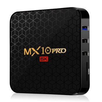 

MX10 PRO Smart TV Box Android 9.0 4GB/64GB 2.4G WiFi Allwinner H6 4K Media Player 6K Image Decoding USB3.0 H.265 VP9 Set Top Box