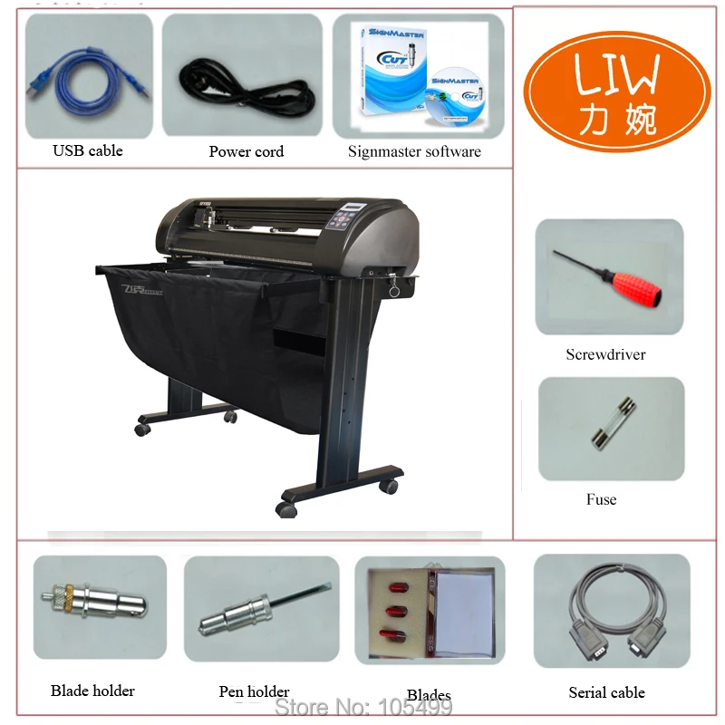 US $959.00 720mm Factory Price Vinyl Sticker Cutting PlotterBascocut Free Software USB Driver Automatic Contour Cutter Plotter Support U D