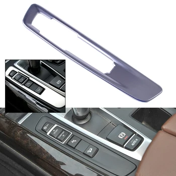 

beler New Arrival 1pc Silver Chrome Plated Center Console Mode Button Frame Cover Trim Fit for BMW X5 X6 F15 F16 2014 2015