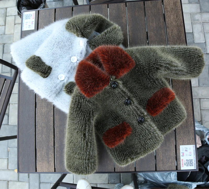 Buy New Winter coat Children Mink Fur Coat Jacket