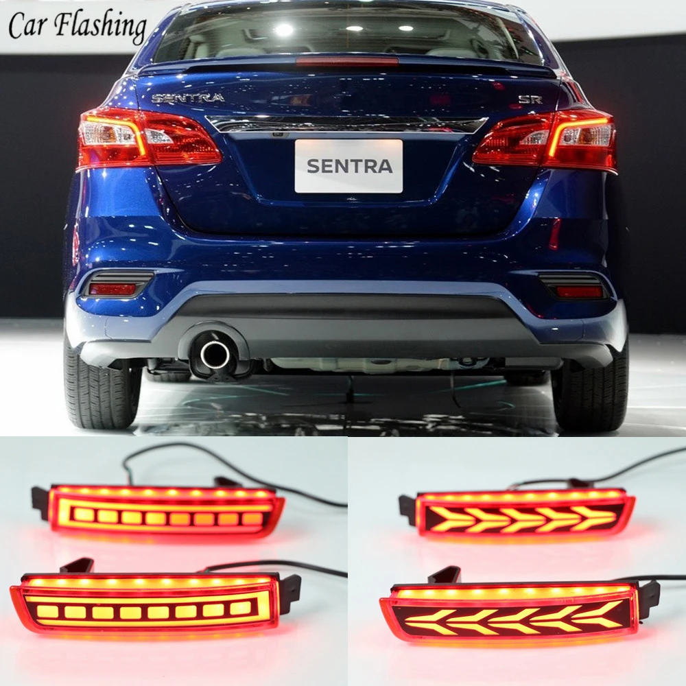 

Car flashing 1pair Car LED Rear Bumper Reflector Tail Brake Light For Infiniti FX37/35/50/Nissan/Sentra/Juke/Murano/Quest/Terra
